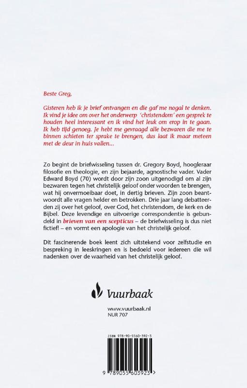Productafbeelding: achterkant van Brieven van een scepticus