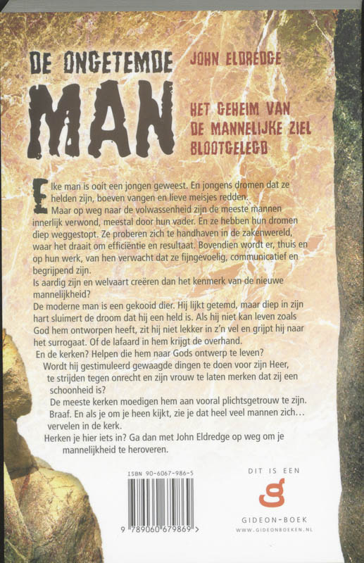 Productafbeelding: achterkant van De ongetemde man