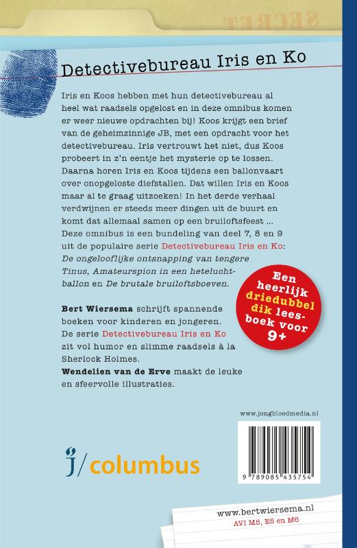 Productafbeelding: achterkant van Detectivebureau Iris en Ko - Omnibus 3