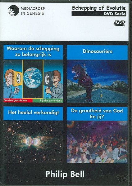 Productafbeelding: voorkant van Dvd schepping of evolutie