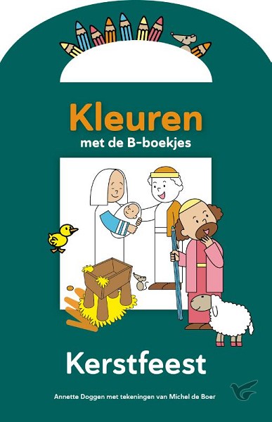Productafbeelding: voorkant van Kleurboek B-boekje kerstfeest
