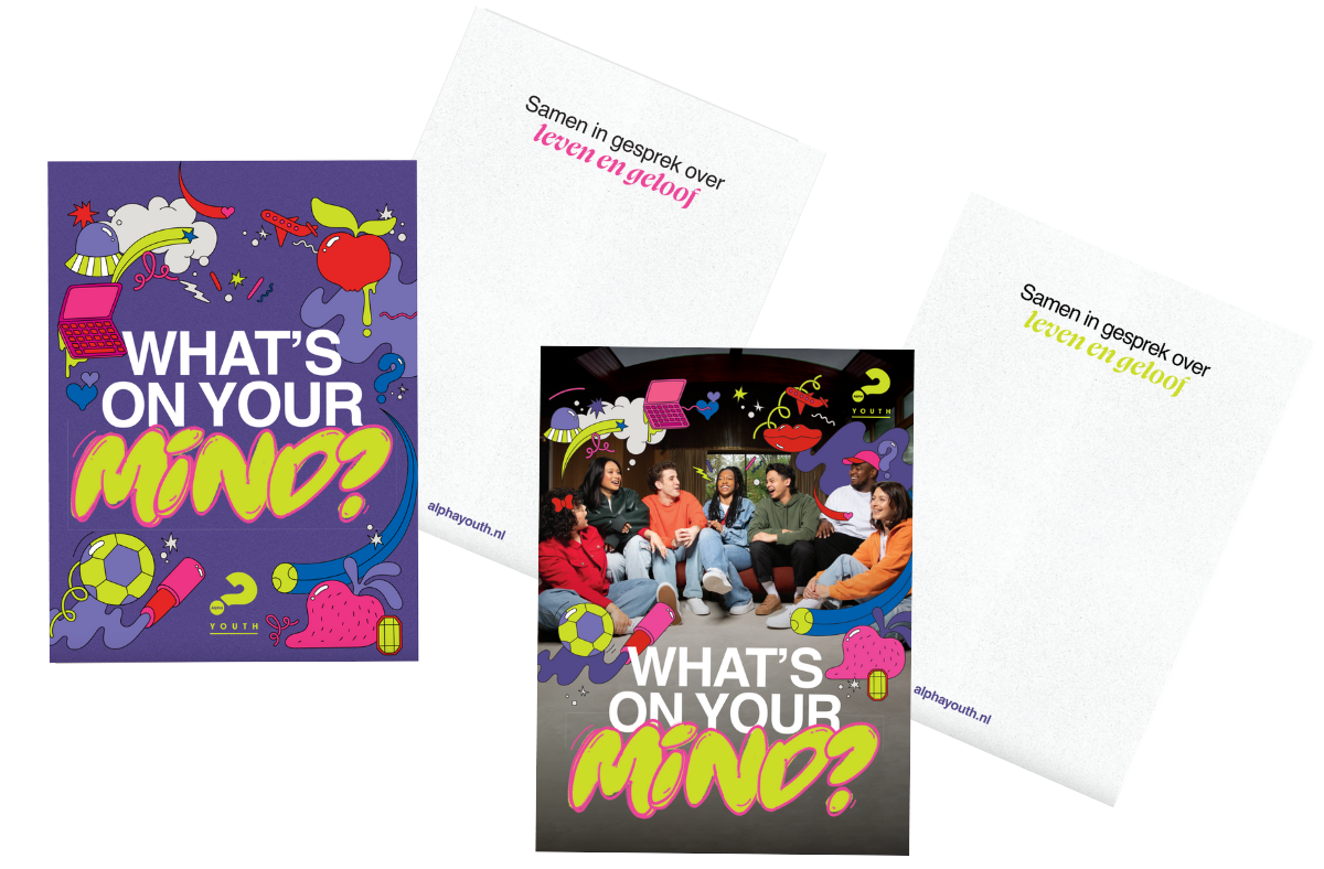 Productafbeelding: voorkant van Uitnodigingskaarten Alpha Youth