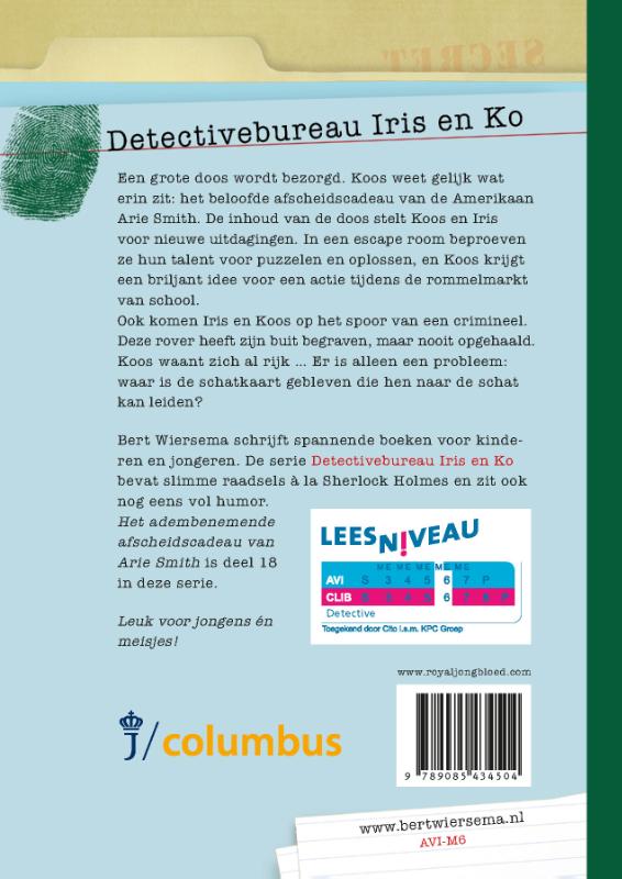 Productafbeelding: achterkant van Het adembenemende afscheidscadeau van Arie Smith