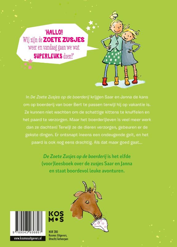 Productafbeelding: achterkant van De Zoete Zusjes op de boerderij