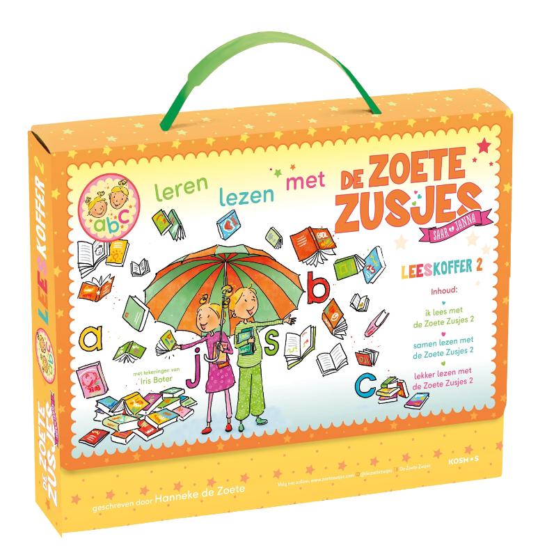 Productafbeelding: voorkant van Leren lezen met de Zoete Zusjes leeskoffer 2