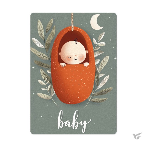 Productafbeelding: voorkant van Kaart Slapende baby
