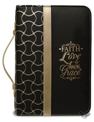Productafbeelding: voorkant van Biblecover Faith Love XL