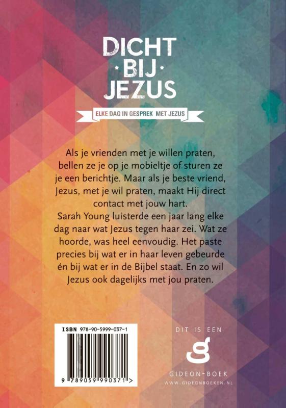 Productafbeelding: achterkant van Dicht bij Jezus voor jonge tieners