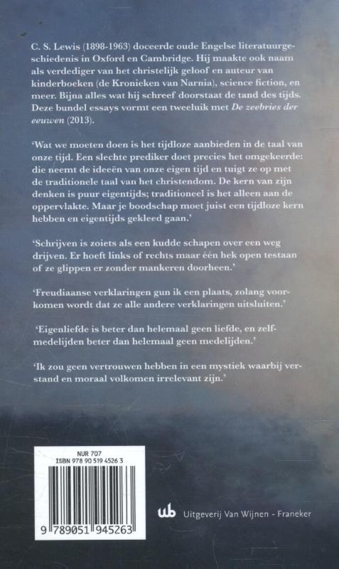 Productafbeelding: achterkant van De tijdloze kern