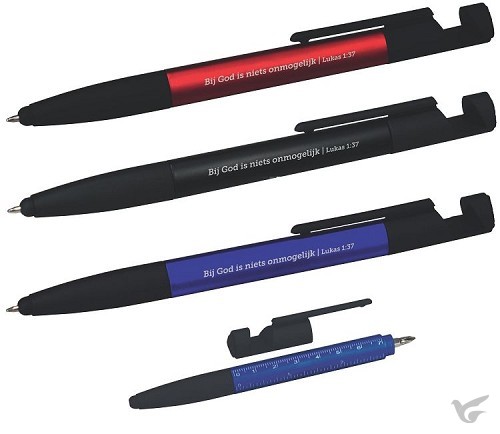 Productafbeelding: voorkant van Balpen multitool bij God is niet onmogel