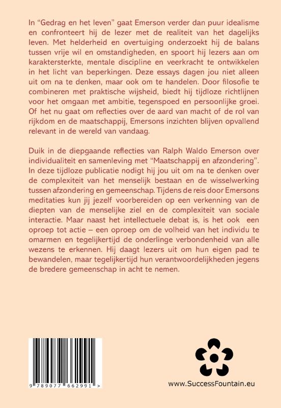 Productafbeelding: achterkant van Gedrag in het leven & Maatschappij en afzondering