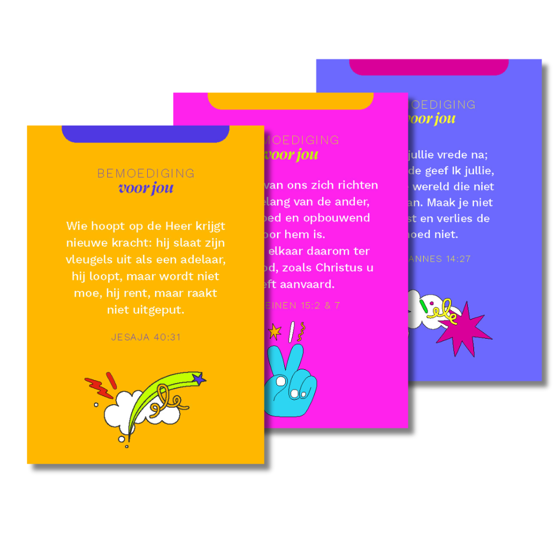 Productafbeelding: voorkant van Alpha Youth Bemoedigingskaartjes