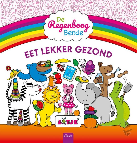 Productafbeelding: voorkant van De Regenboogbende eet lekker gezond