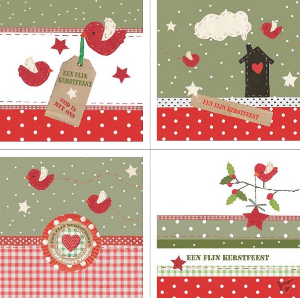Productafbeelding: voorkant van Wenskaarten kerst 4x2