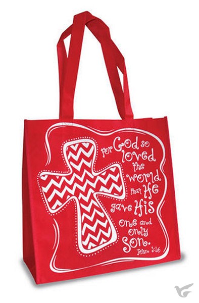 Productafbeelding: voorkant van John 3:16 - Red and white