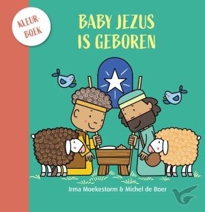 Productafbeelding: voorkant van Baby Jezus is geboren kleurboek