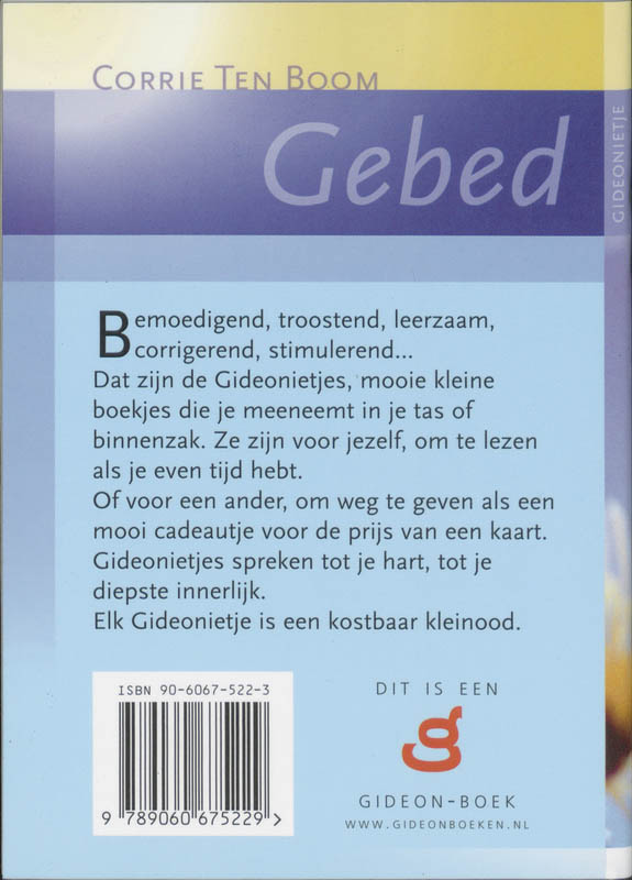 Productafbeelding: achterkant van Gebed