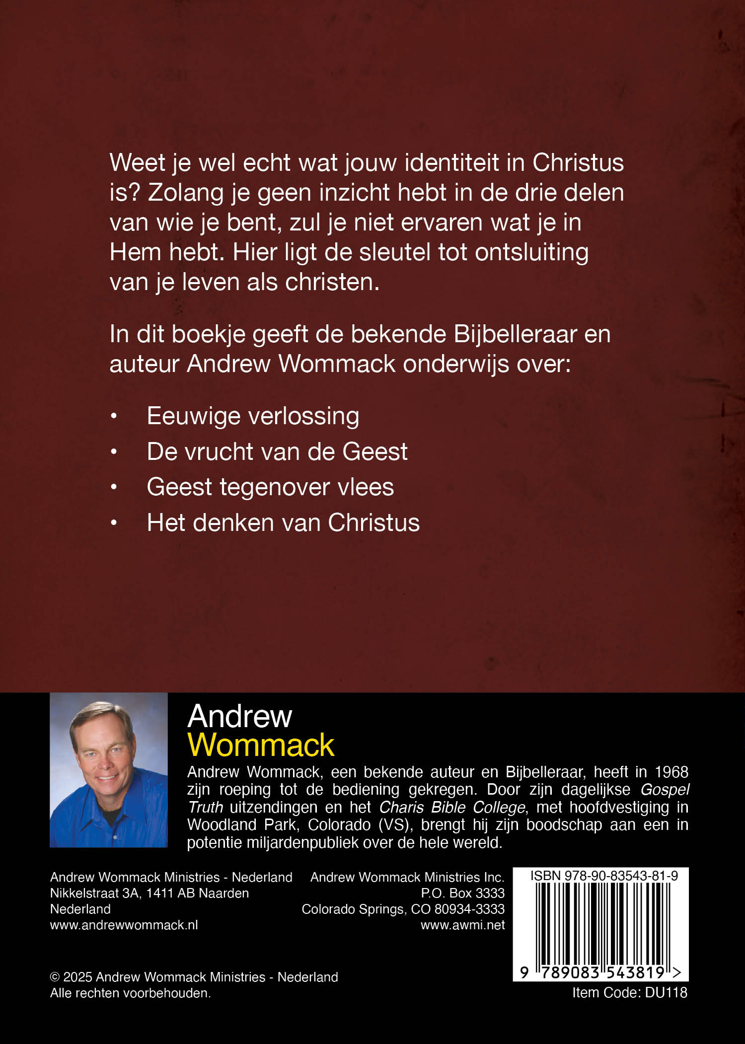 Productafbeelding: achterkant van Inleiding tot geest, ziel & lichaam