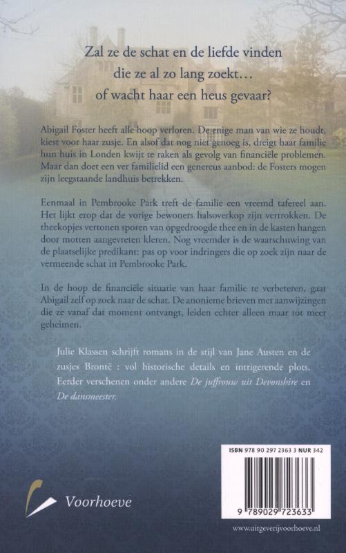 Productafbeelding: achterkant van Het geheim van Pembrooke Park