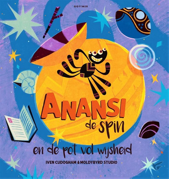 Productafbeelding: voorkant van Anansi de spin en de pot vol wijsheid