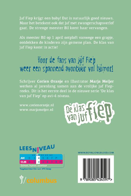 Productafbeelding: achterkant van 1 april met meester Bil