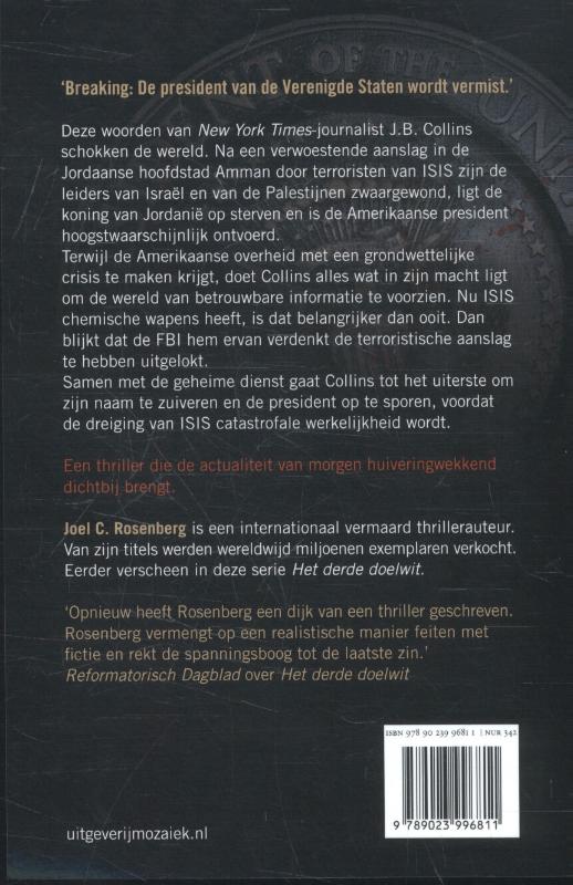 Productafbeelding: achterkant van De eerste gijzelaar