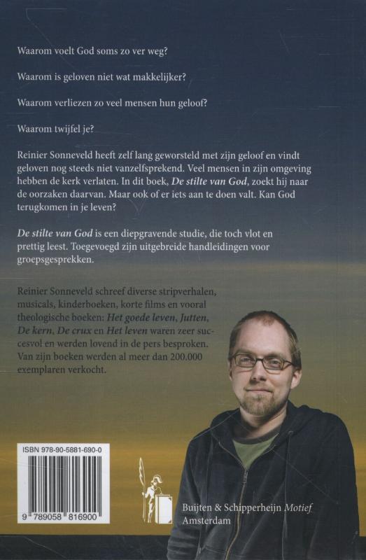 Productafbeelding: achterkant van De stilte van God