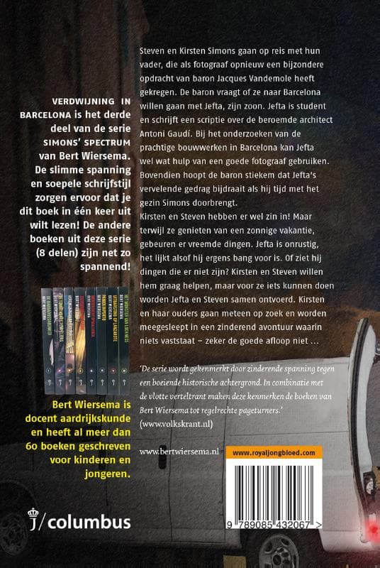 Productafbeelding: achterkant van Verdwijning in Barcelona