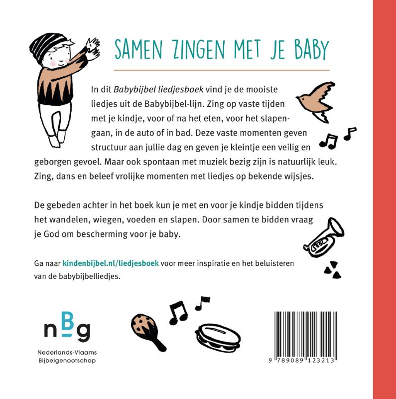 Productafbeelding: achterkant van Babybijbel Liedjesboek